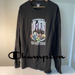 Champion Super Bowl LII long sleeve sweatshirt heavy cotton